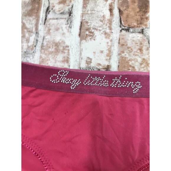 Vintage 2007 VS Sexy Little Things Smooth Microfiber Bling Hipster Panty Size M - Picture 4 of 11